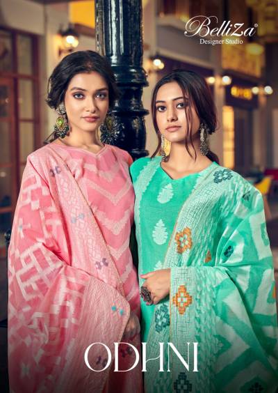 Odhni By Belliza Designer Fancy Cotton Summer Wear Salwar Kameez Collection